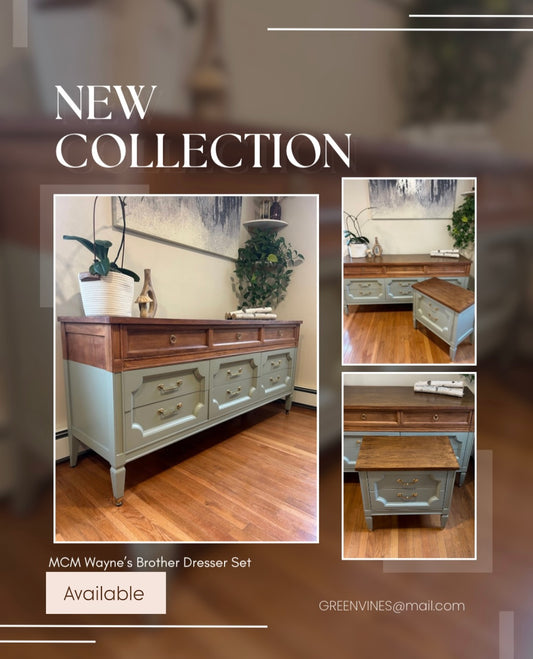 MCM Wayne’s Brother Dresser & Matching Nightstand