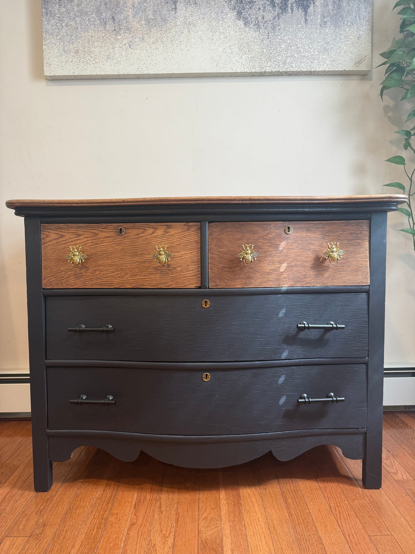 MCM Two Tone Bedroom Dresser Set | Bumblebee￼
