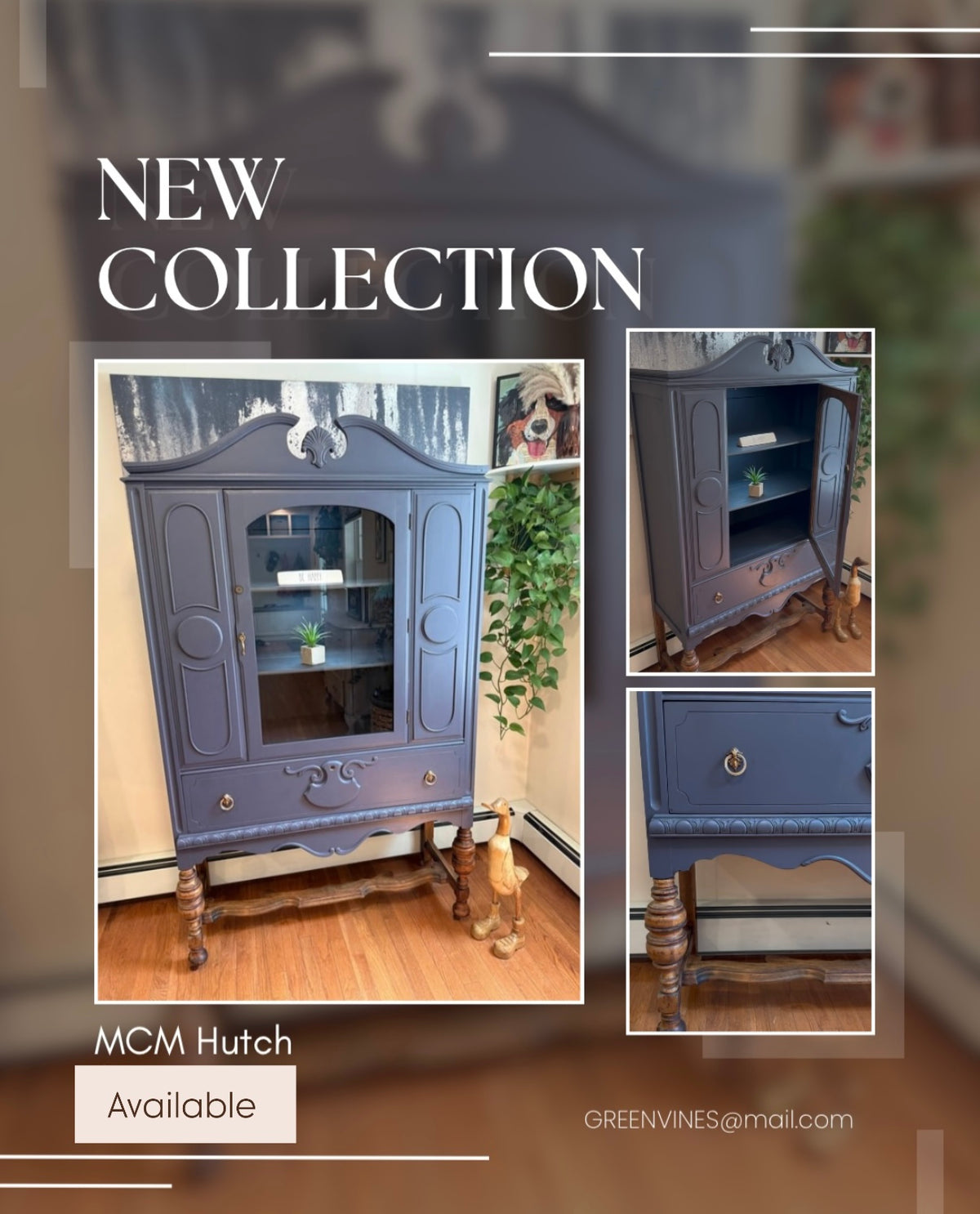 Mid-century modern hutch ￼