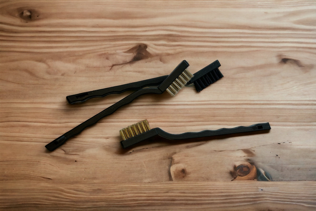 3PC Wire Brush Set Nylon/Brass/Stainless Steel Bristles